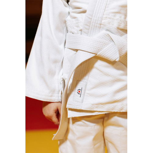 Біле дитяче кімоно для дівчаток, дзюдо, TM BUDOGI серія BEGINNER,  щільність 350 гр/м.кв.