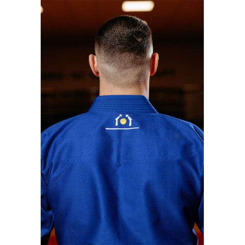 Синє кімоно для хлопців/чоловіків, джиу-джитсу, TM BUDOGI, щільність 450 гр/м.кв.