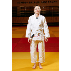 Біле кімоно для дівчат/жінок, джиу-джитсу, TM BUDOGI, щільність 450 гр/м.кв.