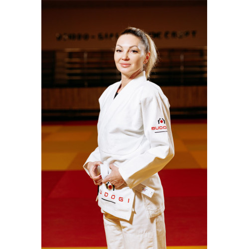 Біле кімоно для дівчат/жінок, джиу-джитсу, TM BUDOGI, щільність 450 гр/м.кв.