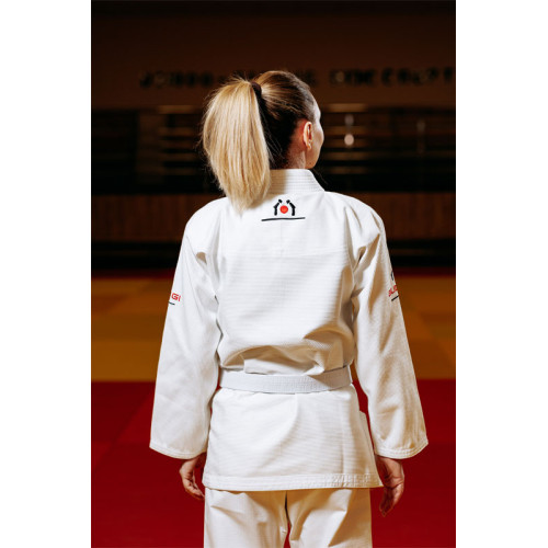Біле кімоно для дівчат/жінок, джиу-джитсу, TM BUDOGI, щільність 450 гр/м.кв.